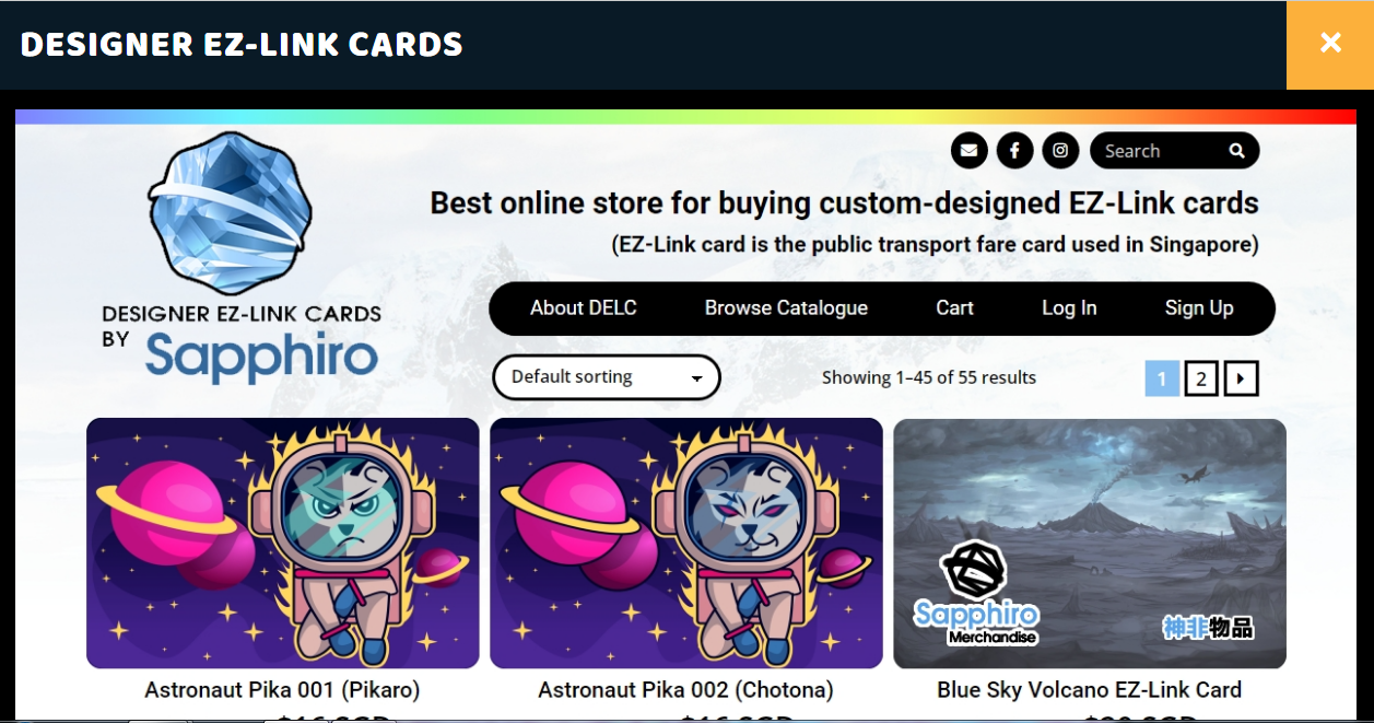 designer EZ-Link cards